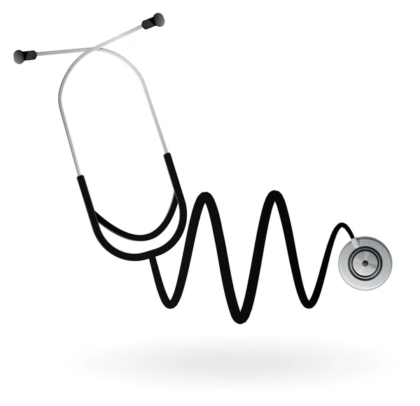 Stetoskop - illüstrasyon — Stok Vektör