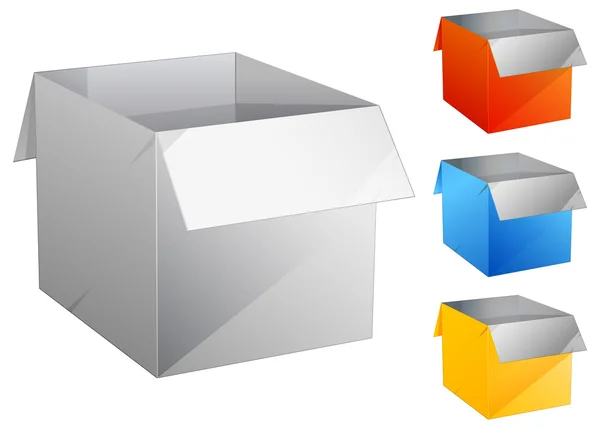 Boîte ensemble — Image vectorielle