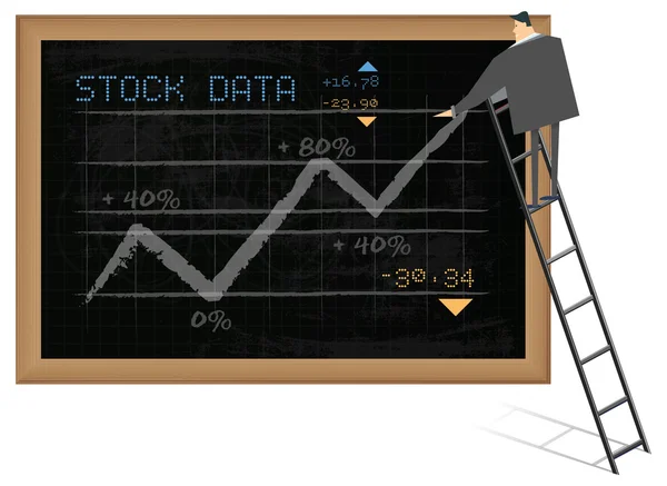 Pasar saham - Stok Vektor
