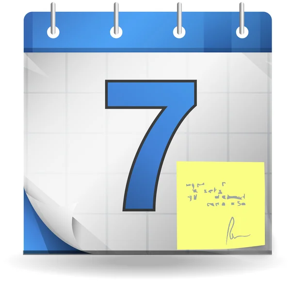 Date limite note de calendrier — Image vectorielle