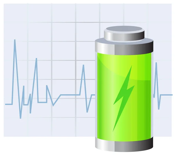 Battery Charging Icon — Stock Vector