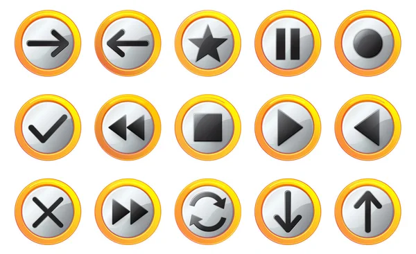 Button Set — Stock Vector