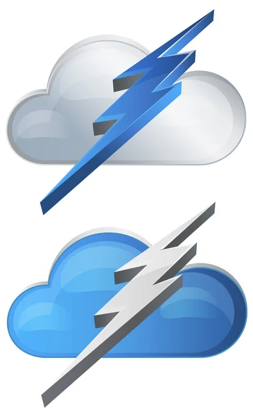 Tecnología de nube súper rápida — Vector de stock