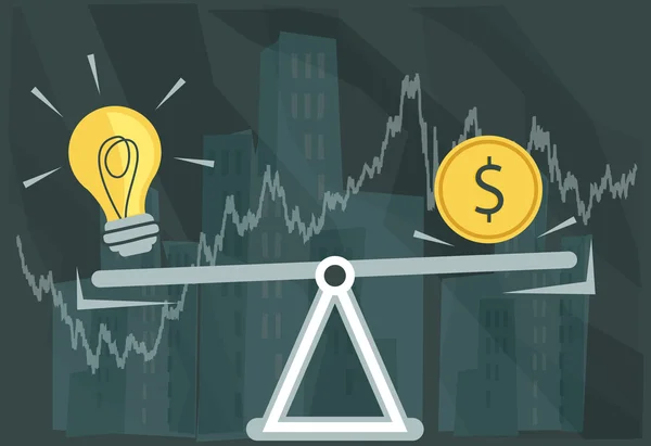 Kreativ idé värdering — Stock vektor