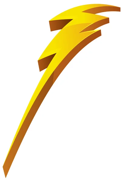 Lightening Bolt Icon — Stock Vector