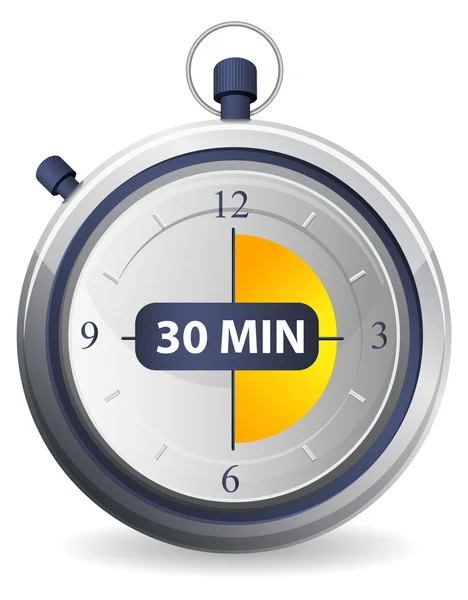 Timer icon - 30 minuten — Stockvector