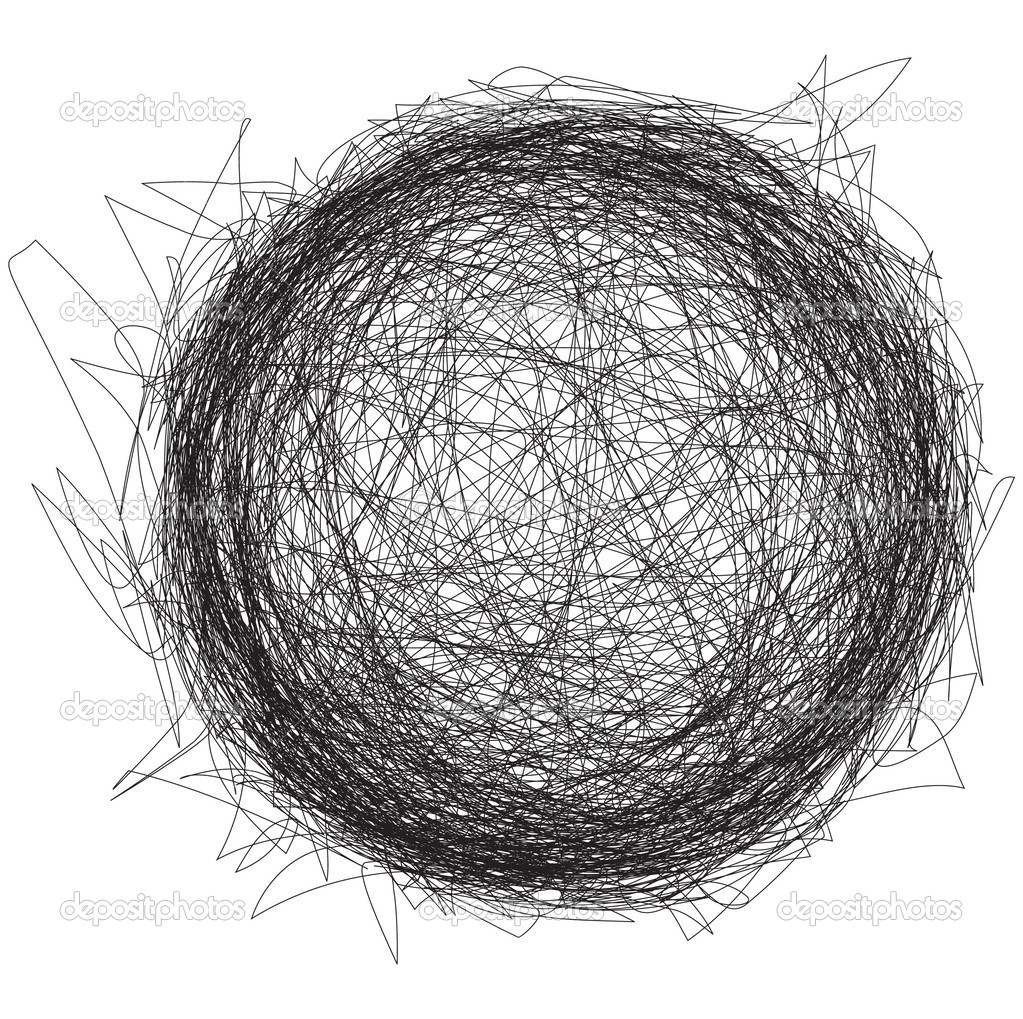 Abstract Scribble ball