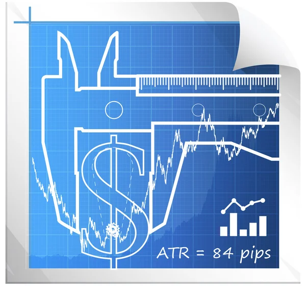 Measuring Currency Volatility — Stock Vector
