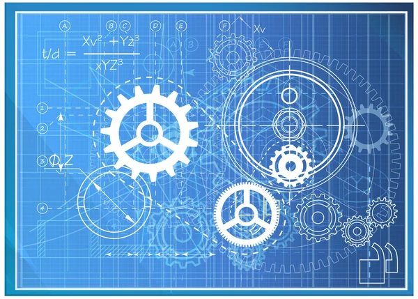 Abstracte technische achtergrond — Stockvector