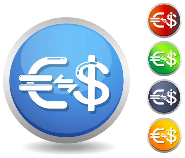 Currency Exchange  Illustration — Stock Vector