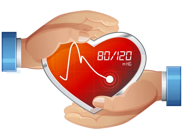 Vérnyomás ellátás — Stock Vector