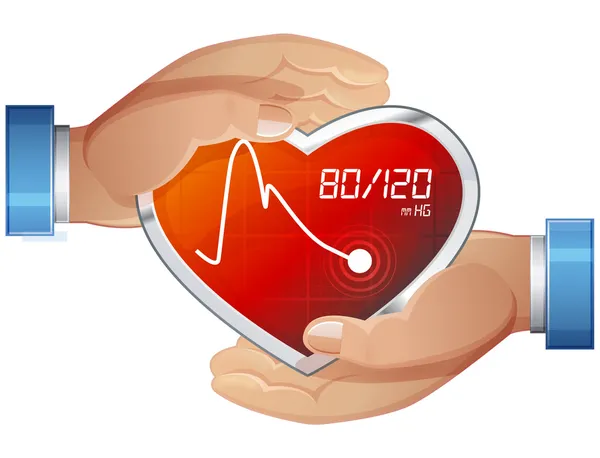 Cuidados com a pressão arterial —  Vetores de Stock