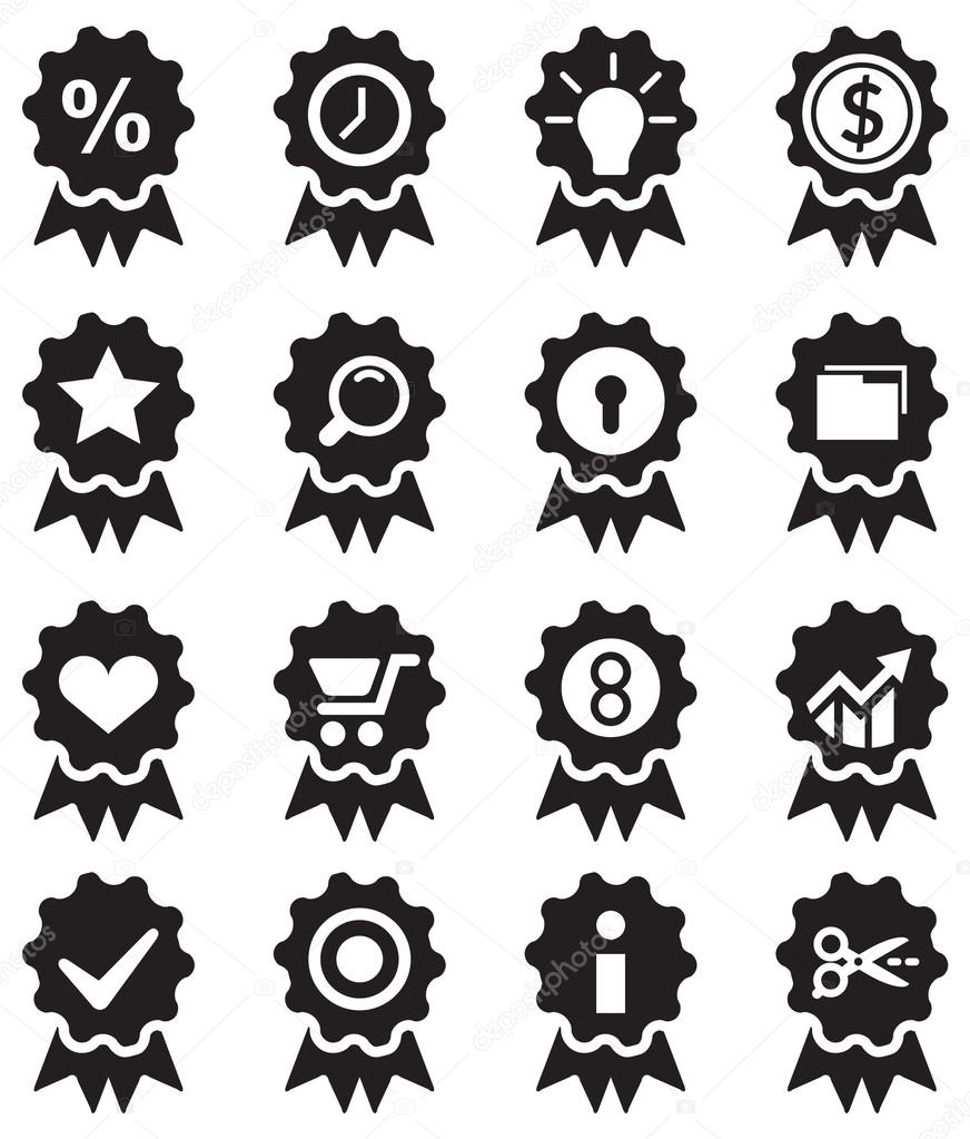 Badge Icon Set  Illustration