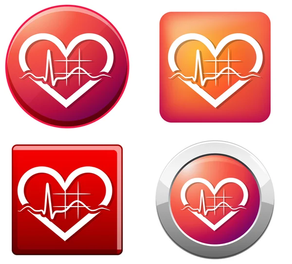 Símbolo ECG — Vector de stock