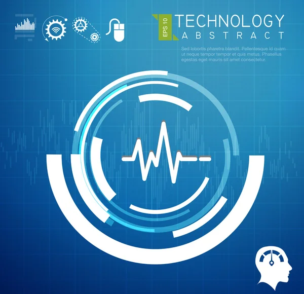 Abstracte technische achtergrond — Stockvector