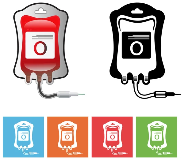 Blood Bag Icon — Stock Vector
