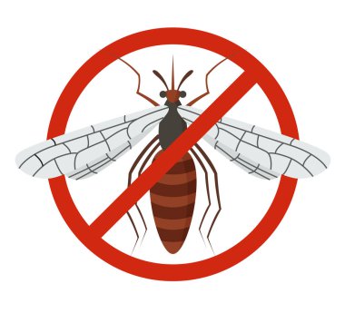 Haşere - EPS 10 Dosyası Olarak Yabanarısı Denetim Simgesi