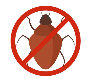 Haşere Kontrolü - EPS 10 dosyası olarak Bed Bug Simgesi