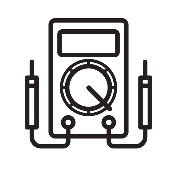 Digital Multimeter Instrument Icon Eps File — Stock Vector