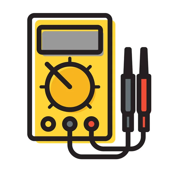 Digital Multimeter Instrument Icon Eps File — Stock Vector