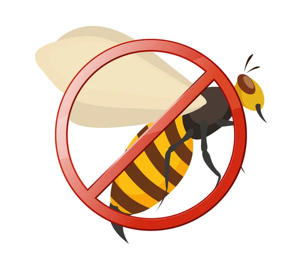Pest Wespenbekämpfungssymbol Als Eps Datei — Stockvektor