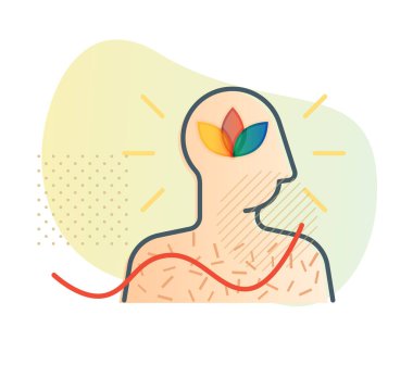Power of Mindfullness - Icon as EPS 10 File clipart