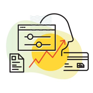 Ekonomik Özelleştirilmiş İş Çözümleri - EPS 10 Dosyası Olarak Simge