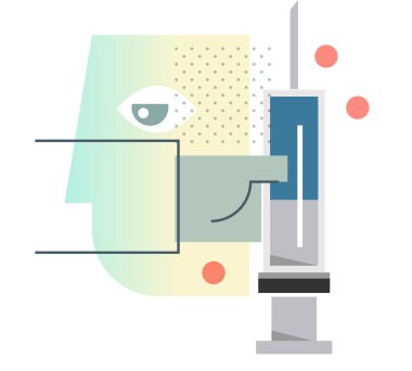 Roman Coronavirus - Aşı Pasaportu - Görüntü EPS 10 Dosyası