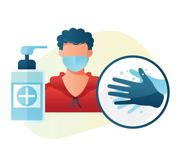 Hygiene Handwash Hand Sanitizer Stock Icon Eps File — 스톡 벡터