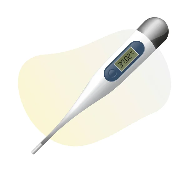 Digitales Thermometer Archivbild Als Eps Datei — Stockvektor