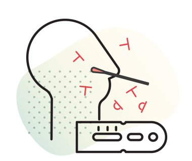 COVID-19 - Antijen Test Yöntemleri - Görüntü: eps 10 File.