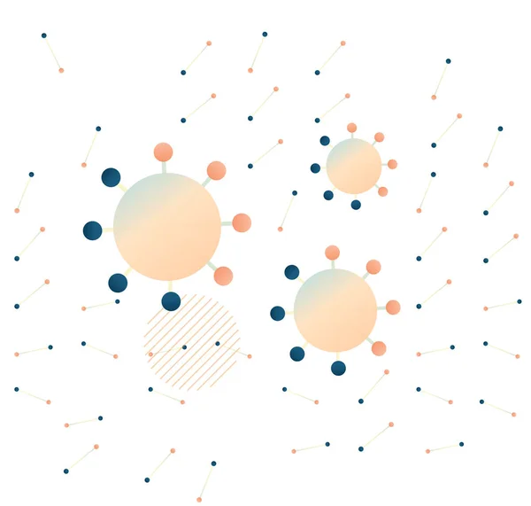 Novel Coronavirus Sars Cov Spike Protein Mutation Eps File — 스톡 벡터