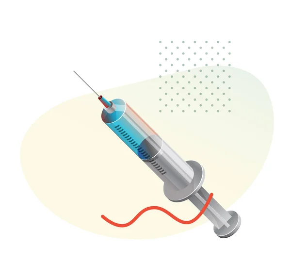 疫苗注射器 作为Eps 10文件的图标 — 图库矢量图片