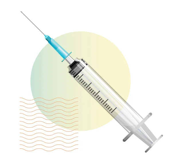 Vaccine Syringe Icon Eps File — Stock Vector