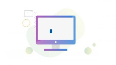 Impact of Technology on Business Work Process  - Animated Illustration as MP4 File