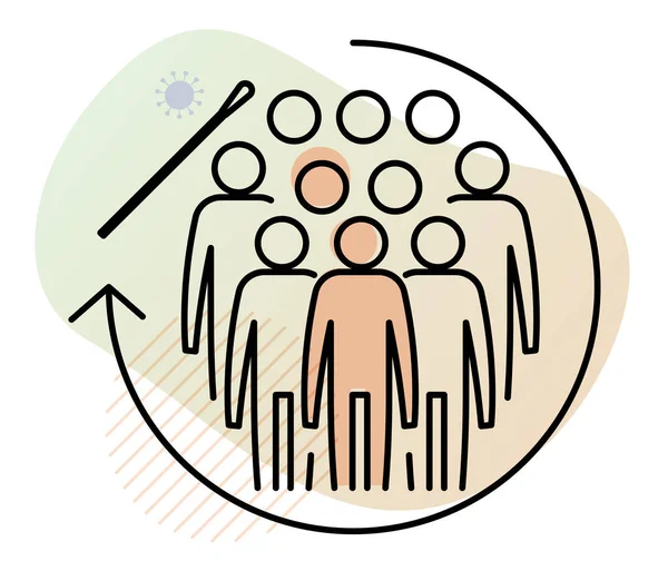 Community Level Nasal Swab Nasopharyngeal Swab Testing Probenahme Icon Eps — Stockvektor