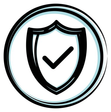 Simge - Güvenlik Kalkanı - Görüntü EPS 10 Dosyası