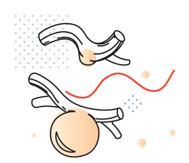 Aneurysm buildup over a period of time - Stock Icon as EPS 10 File