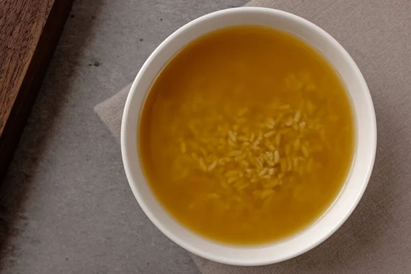 Balkabağından yapılmış içecek. Pirinçle iç. Kore geleneksel tatlı içeceği