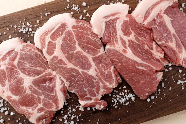 Sertéshús Friss Nyers Hús Tisztított Darált Hús — Stock Fotó