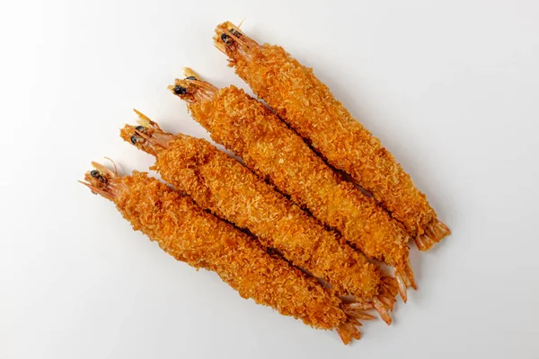 Fried Food Shrimp Coated Deep Fried Food Food Made Seafood — Stock Photo, Image