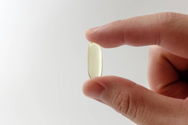 Nutrients made from fish oil. food to eat for health. nutritional supplements in capsules