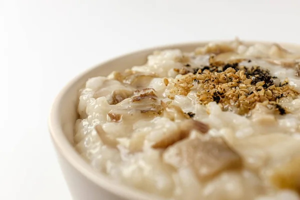 Food Abalone Porridge Made Boiling Rice Dishes Seafood — Stock fotografie