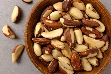 Lezzetli fındık Yenilebilir tohumlar. Brezilya yemek kültürü