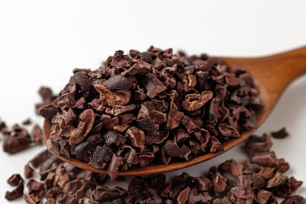 Kakao Spetsar Vit Bakgrund — Stockfoto