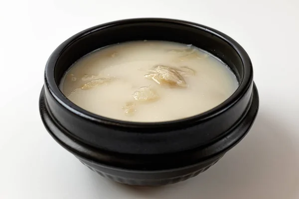Knee Soup White Background — Fotografie, imagine de stoc