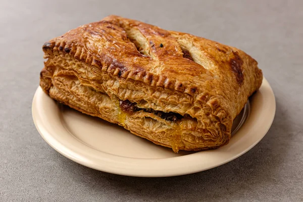 Tarte Aux Pommes Pain Avec Cannelle Pommes — Photo