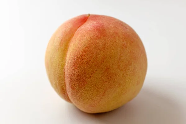 White Peach White Background — ストック写真