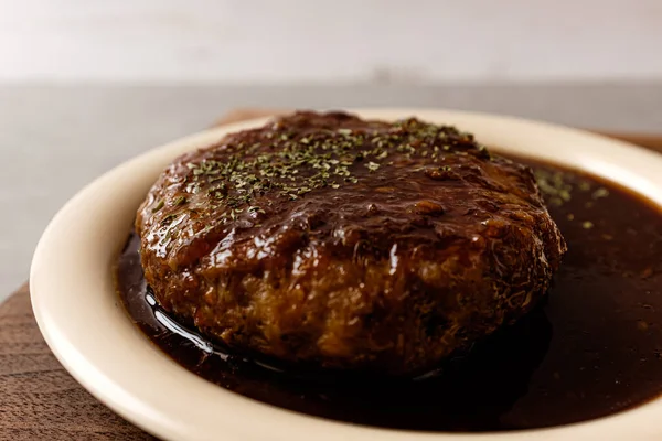 Hamburger Steak made with Pork and Beef