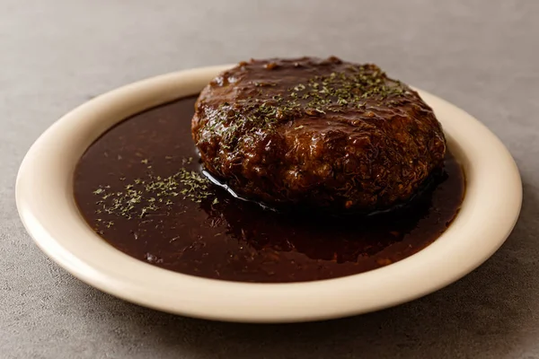 Hamburger Steak made with Pork and Beef